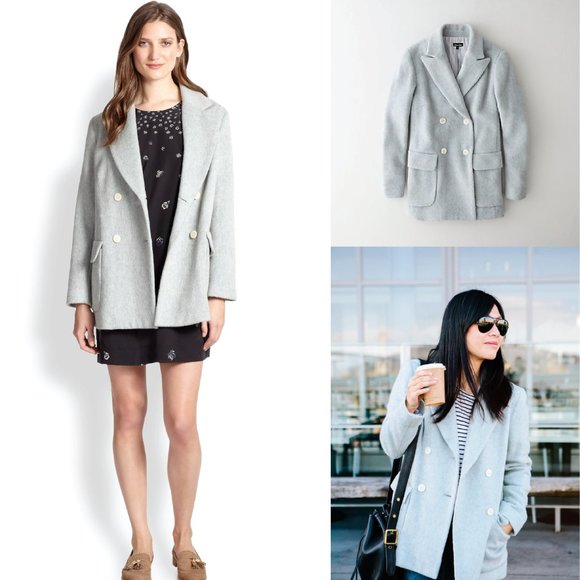 Steven Alan Delphine Coat Double Breasted Wool Felt Coat - Picture 6 of 6